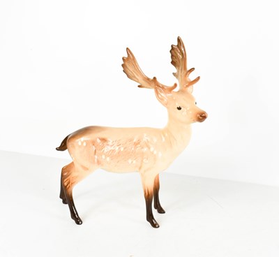 Lot 281 - CHARITY LOT: A Beswick pottery stag, marked to...