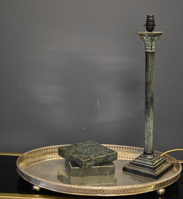 Lot 274 - A large silver plate antique oval tray...