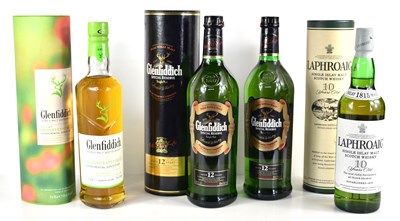 Lot 78 - Scotch Whisky: Two bottles of Gelnfiddich 12...