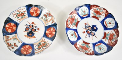 Lot 276 - Two late 19th century Japanese Imari plates,...