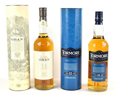 Lot 61 - Scotch whisky: A bottle of Oban 14 years old...