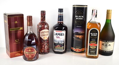 Lot 62 - A group of alcohol comprising Black Bush Irish...