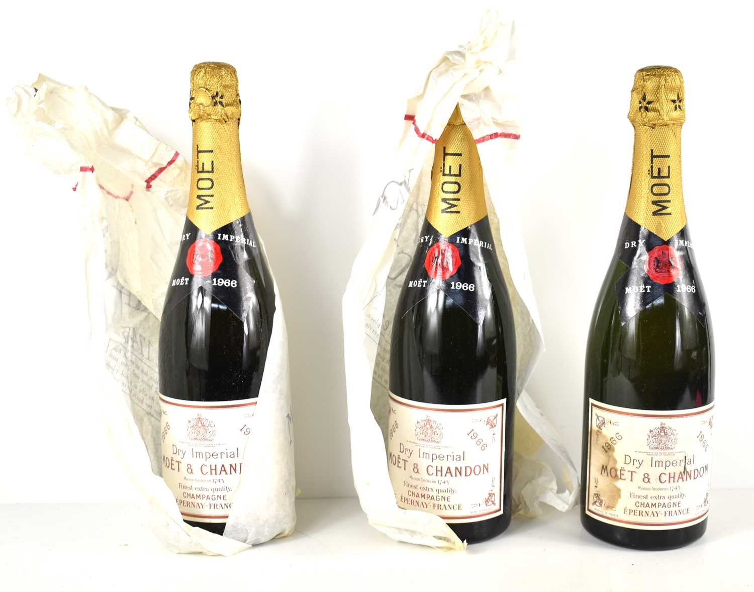Lot 42 - Three bottles of Moet & Chandon Dry Imperial...