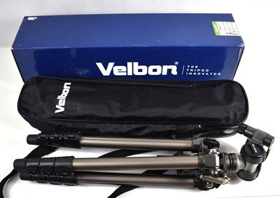 Lot 244 - A Velbon Sherpa 750r camera tripod.