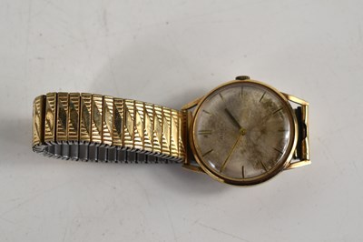 Lot 168 - An Apex 9ct gold cased gentleman's wristwatch...