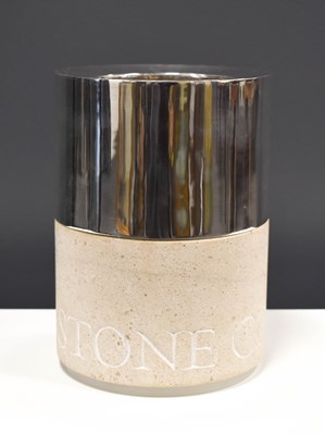 Lot 1 - A 'Stone Cold' silver and carved stone wine...