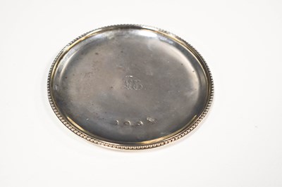 Lot 11 - A Georgian silver wine stand, with a beaded...