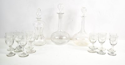 Lot 97 - A selection of Edwardian glassware to include...