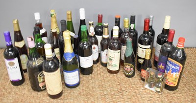 Lot 75 - A selection of vintage and later beers, wine,...
