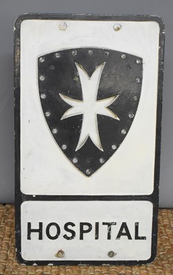 Lot 240 - A cast aluminium black and white painted...