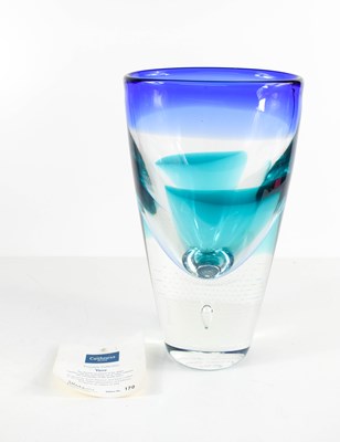 Lot 226 - A Caithness glass vase, Freestyle Collection ,...