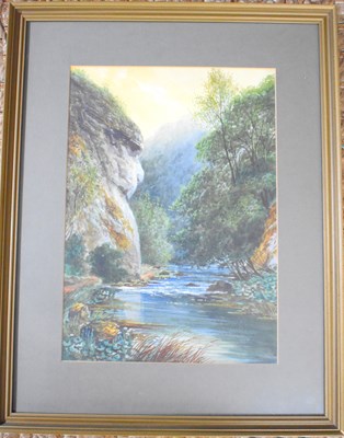 Lot 331 - CHARITY LOT - A river landscape watercolour...