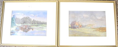 Lot 344 - CHARITY LOT - A pair of watercolours depicting...