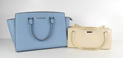 Lot 202 - A Balenciaga cream leather handbag, together...