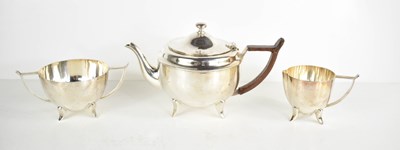 Lot 177 - An L & W Ltd Art Deco period silver plated tea...