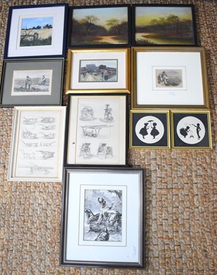 Lot 347 - CHARITY LOT - A group pf eleven paintings,...