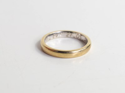 Lot 142 - A white gold wedding band (unmarked,...