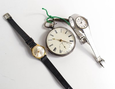 Lot 328 - A Victorian silver pocket watch with...