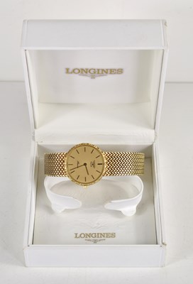 Lot 248 - A Longines "Presence" 9ct gold Gentleman's...