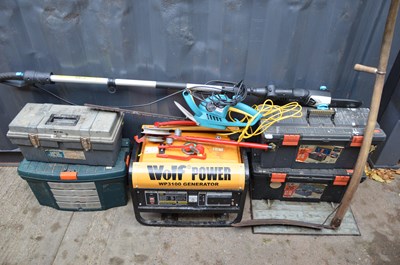 Lot 470 - A Wolf petrol generator together with a...