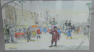 Lot 108 - Three watercolours by White depicting...