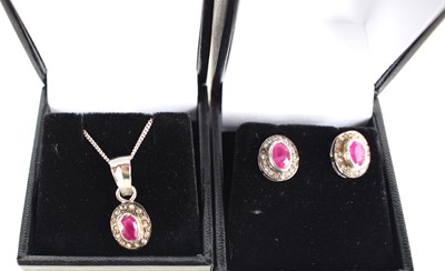 Lot 216 - A matching set to include a pair of silver...