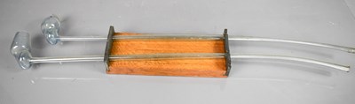 Lot 206 - A pair of antique glass opium pipes, mounted...
