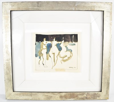 Lot 102 - Geoffrey Key (b. 1941): Nab Figures, ink and...