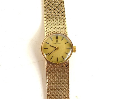 Lot 310 - A 9ct gold Omega ladies wristwatch, with a 9ct...