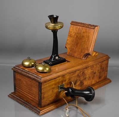 Lot 280 - A part-Edwardian oak mounted brass and...