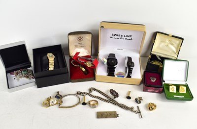 Lot 81 - A selection of watches and jewellery to...