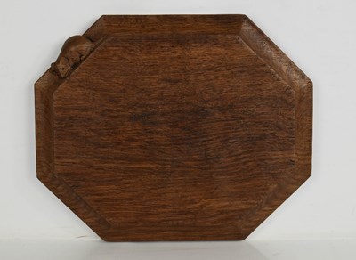 Lot 299 - Robert Thompson 'Mouseman' oak octagonal bread...