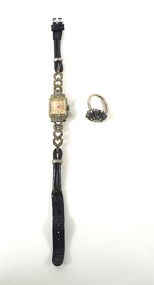 Lot 72 - An Art Deco silver Corundo cocktail wristwatch...