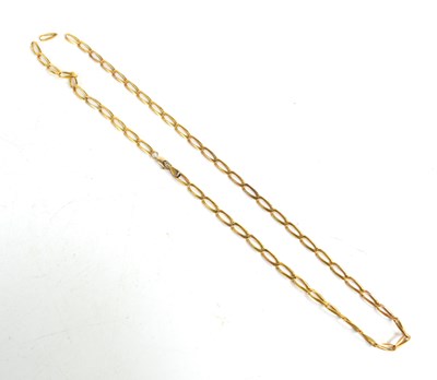 Lot 242 - A 9ct gold chain link necklace, a/f, 13.7g.