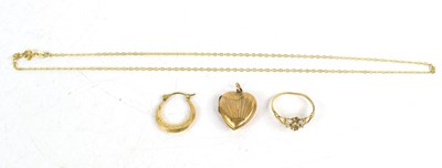 Lot 125 - A group of 9ct gold jewellery, to include...