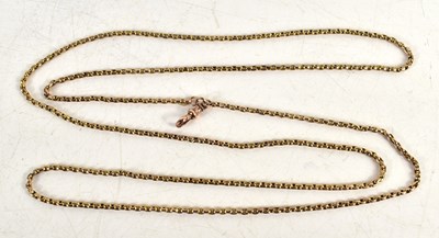 Lot 241 - A 9ct gold necklace, composed of circular...
