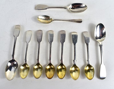 Lot 331 - A group of Victorian and later silver...