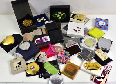 Lot 319a - A large selection of compact mirrors, of...