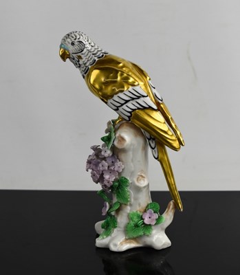 Lot 220 - A 19th century Samson of Paris parrot perched...