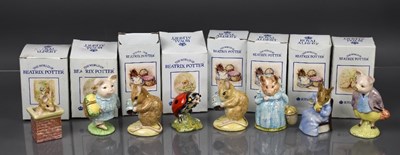 Lot 208 - Eight Royal Albert Beatrix Potter figurines...