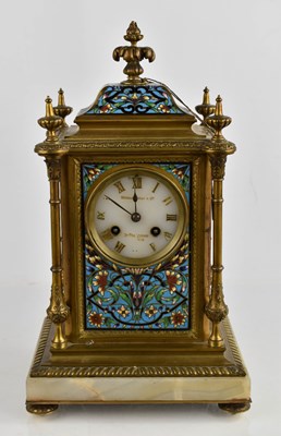 Lot 333 - A Victorian gilt brass and polychrome...
