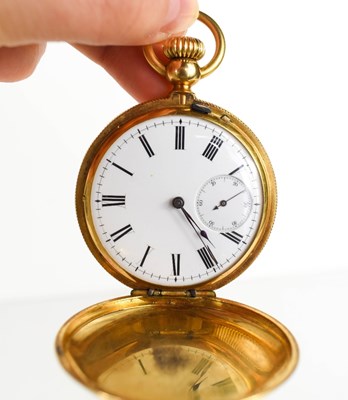 Lot 186 - An 18k gold Demi-Chronometer, pocket watch,...