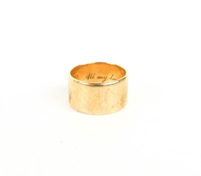 Lot 52 - A 9ct gold wedding band, size K/L, 5.5g.