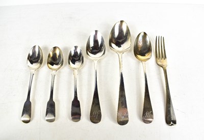Lot 216 - A group of silver to include a Georgian silver...