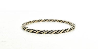 Lot 53 - A Georg Jensen silver entwined wire and rope...
