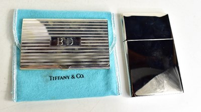 Lot 54 - A Tiffany & Co card case engraved with...