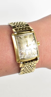 Lot 179 - An Omega gold plated wristwatch, with...