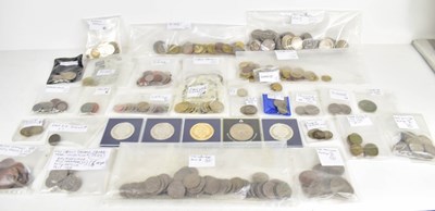 Lot 242 - A selection of worldwide coins, to include...