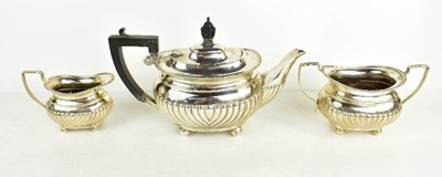 Lot 229 - A silver tea set, comprising tea pot, milk jug...
