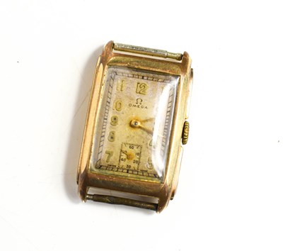 Lot 175 - A vintage Omega gold plated watch, with...